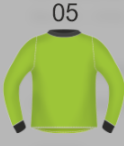 Detský brankársky dres COLO GOAL NEON GREEN