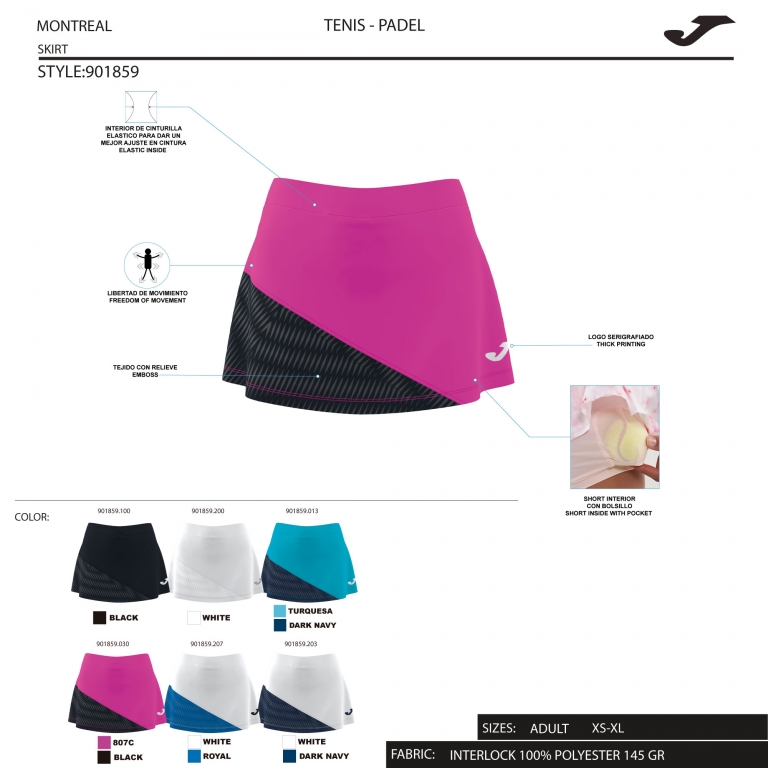 Tenisová sukňa JOMA MONTREAL 901859.102