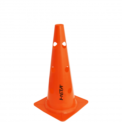 Kužeľ s dierami META 38 cm oranžový
