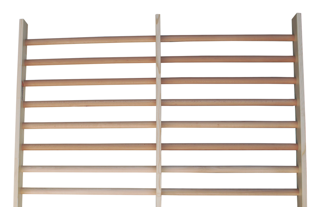 Dvojitá rehabilitačná Rebrina - Ribstole 220x180 cm, 15 priečok