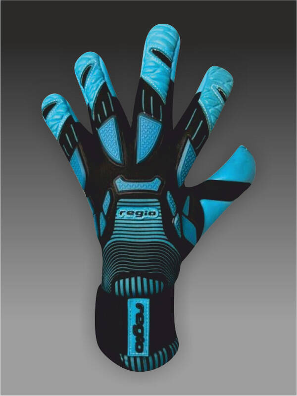 Brankárske rukavice REGIO Cyber Monster Latex blue-black