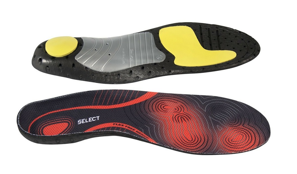 Vložky do topánok Select Flex Free Medium arch čierno oranžová