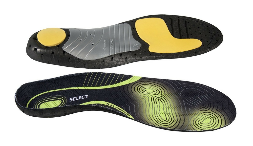 Vložky do topánok Select Flex Free High arch zeleno čierna