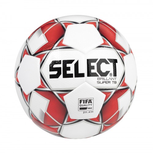 Futbalová lopta Select Brillant Super TB bielo červená