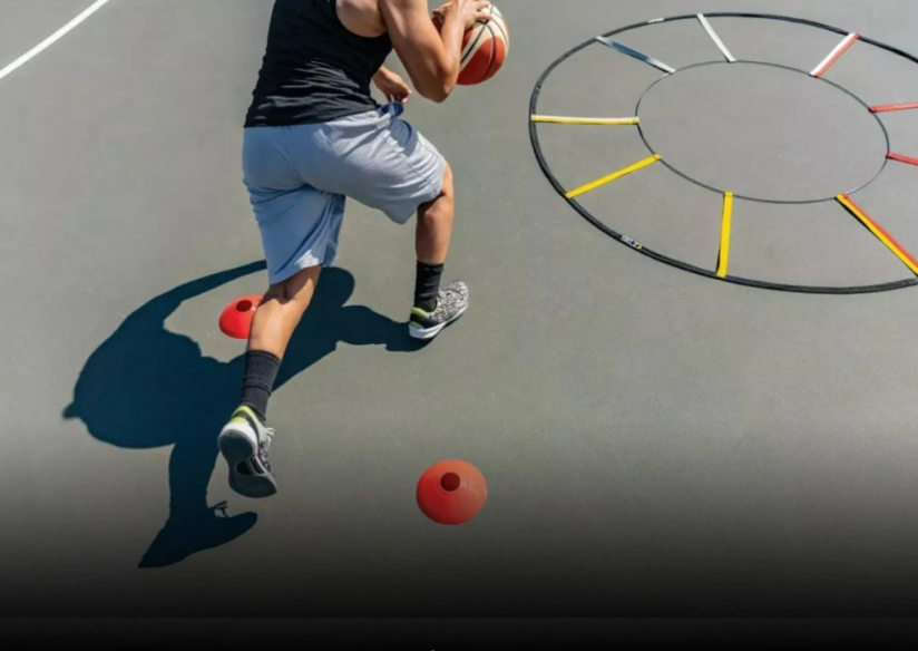Kruhový frekvenčný rebrík s kužeľmi SKLZ Reactive Agility Ladder