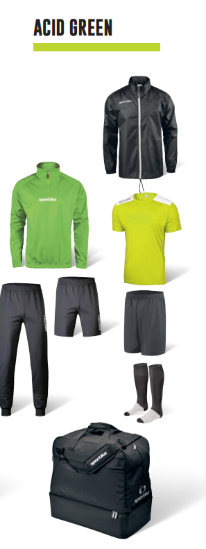 SPORTIKA športový 8-dielny BOX ACID GREEN
