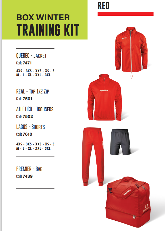 SPORTIKA 5-dielny winter BOX RED