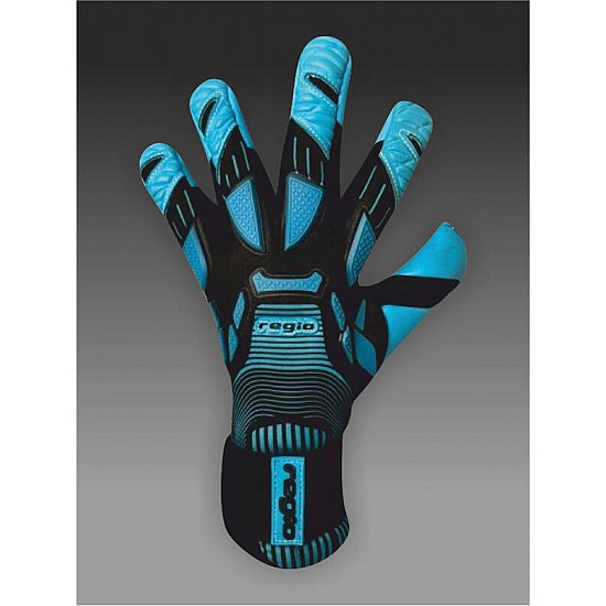 Brankárske rukavice REGIO Cyber Monster Latex blue-black