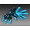 Brankárske rukavice REGIO Cyber Monster Latex blue-black