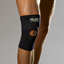 Bandáž kolena,Select Knee support w / hole 6201 čierna