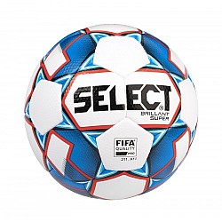 Futbalová lopta Select Brillant Super bielo modrá