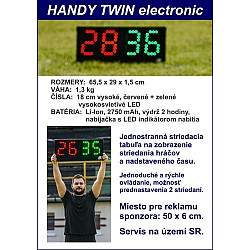 Striedacia tabuľa HANDY TWIN electronic