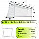 Sieť na futbalovú prenosnú bránku MINI 1,2x0,8m 2ks PP/4mm