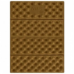 Skládací pěnové sedátko s reflexní vrstvou NILS Camp NC17105 hnědé