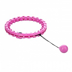 Masážní hula hoop FH01 se závažím fialová