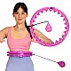 Masážní hula hoop FH01 se závažím fialová