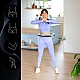 Sada masážní hula hoop HMS HHM13 se závažím, magnety a počítadlem a zeštíhlujícího pásu BR163 zelená