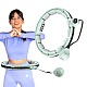 Masážní hula hoop HMS HHM13 se závažím, magnety a počítadlem zelená
