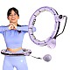 Masážní hula hoop HMS HHM13 se závažím, magnety a počítadlem fialová
