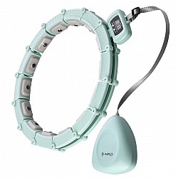 Masážní hula hoop HMS HHM14 se závažím a počítadlem zelená