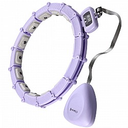 Masážní hula hoop HMS HHM14 se závažím a počítadlem fialová