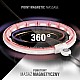 Sada masážní hula hoop HMS HHM15 se závažím, magnety a počítadlem a zeštíhlujícího pásu BR163 růžová