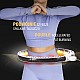 Sada masážní hula hoop HMS HHM16 bílá se závažím, magnety a počítadlem a zeštíhlujícího pásu BR163 PLUS SIZE
