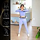 Sada masážní hula hoop HMS HHM16 bílá se závažím, magnety a počítadlem a zeštíhlujícího pásu BR163 PLUS SIZE