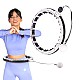 Masážní hula hoop HMS HHM16 se závažím, magnety a počítadlem bílá