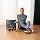 Masážní hula hoop HMS HHM21 se závažím, magnety a počítadlem černá/žlutá