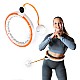 Masážní hula hoop HMS HHM21 se závažím, magnety a počítadlem bílá/oranžová