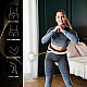 Masážní hula hoop HMS HHM21 se závažím, magnety a počítadlem bílá/oranžová