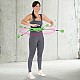 Sada masážní hula hoop HMS HHW01 se závažím a zeštíhlujícícho pásu BR163 zelená