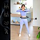 Sada masážní hula hoop HMS HHW02 se závažím a zeštíhlujícího pásu BR163 černá