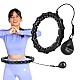 Sada masážní hula hoop HMS HHW02 se závažím a zeštíhlujícího pásu BR163 černá