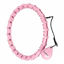 Masážní hula hoop HMS HHW02 se závažím růžová