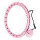 Masážní hula hoop HMS HHW02 se závažím růžová