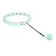 Sada masážní hula hoop HMS HHW06 zelená se závažím a počítadlem a zeštíhlujícího pásu BR163 plus size