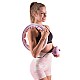 Sada masážní hula hoop HMS HHW06 růžová se závažím a počítadlem a zeštíhlujícího pásu BR163 plus size