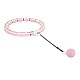 Sada masážní hula hoop HMS HHW06 růžová se závažím a počítadlem a zeštíhlujícího pásu BR163 plus size