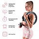 Sada masážní hula hoop HMS HHW06 se závažím a počítadlem a zeštíhlujícího pásu BR163 černá