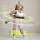 Sada černé masážní Hula Hoop se závažím HMS HHW11 a zeštíhlujícího bederního pásu HMS BR163 PLUS SIZE