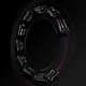 Sada černé masážní Hula Hoop se závažím HMS HHW11 a zeštíhlujícího bederního pásu HMS BR163 PLUS SIZE
