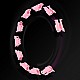 Sada růžové masážní Hula Hoop se závažím HMS HHW11 a zeštíhlujícího bederního pásu HMS BR163 PLUS SIZE