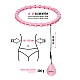 Sada růžové masážní Hula Hoop se závažím HMS HHW11 a zeštíhlujícího bederního pásu HMS BR163 PLUS SIZE