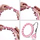 Sada růžové masážní Hula Hoop se závažím HMS HHW11 a zeštíhlujícího bederního pásu HMS BR163 PLUS SIZE