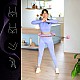 Masážní hula hoop HMS HHW11 PLUS SIZE se závažím růžová