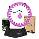 Sada masážní hula hoop HMS HHW12 PLUS Size se závažím a zeštíhlujícího pásu BR163 fialová