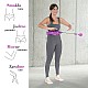 Sada masážní hula hoop HMS HHW12 PLUS Size se závažím a zeštíhlujícího pásu BR163 fialová