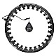 Masážní hula hoop HMS HHW12 plus size se závažím černá